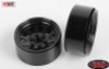 OEM Stamped Steel 1.9" Beadlock Wheels BLACK RC4WD Z-W0210 6 Lug Hex Mount