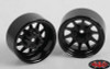 OEM Stamped Steel 1.9" Beadlock Wheels BLACK RC4WD Z-W0210 6 Lug Hex Mount