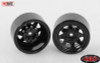 Stamped Steel 1.0" Stock Beadlock Wheels BLACK Micro D90 G2 RC4WD Z-W0229 RC
