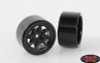 Stamped Steel 1.0" Stock Beadlock Wheels BLACK Micro D90 G2 RC4WD Z-W0229 RC