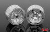 Truckie 1.55" Beadlock Wheels inc scale hubs SILVER RC4WD Z-W0233 Alluminium RC