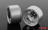 5 Lug Deep Dish Wagon 1.9" Steel Stamped Beadlock Wheels PLAIN RC4WD Z-W0244 Silver Grey