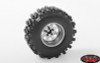 5 Lug Deep Dish Wagon 1.9" Steel Stamped Beadlock Wheels PLAIN RC4WD Z-W0244 Silver Grey