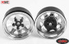 5 Lug Wagon 1.9 scale Steel Stamped Beadlock Wheel CHROME Pin One RC4WD Z-Q0040