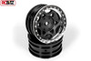 Axial 1.9 Walker Evans Wheels Chrome Black 2 AX08140 GLUE ON Plastic SCX10