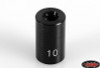 10mm 0.39" M3 Internally Threaded Aluminium Link Rod Spacer BLACK washer Z-S0871