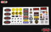 Complete TOY Graphic Decal Sticker TF2 Mojave Hilux Body RC4WD Z-B0140 RC Grey