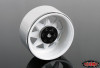RC4WD 6 Lug Wagon 2.2" Steel Stamped Beadlock Wheels WHITE Pin Mounting Z-W0146