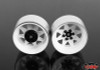 RC4WD 6 Lug Wagon 2.2" Steel Stamped Beadlock Wheels WHITE Pin Mounting Z-W0146