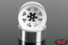 RC4WD 6 Lug Wagon 2.2" Steel Stamped Beadlock Wheels WHITE Pin Mounting Z-W0146