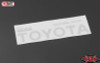 Metal Rear Emblem TF2 Mojave Body Bed WHITE Logo Sticker Decal Badge VVV-C0290