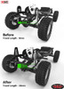 Extended Front Shock Hoop Mounts for Trail Finder 2 +10mm TF2 RC4WD VVV-C0323