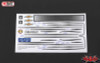 RC4WD Chevrolet Blazer Decal Sheet Set for Chevy Blazer Body Pin stripe Z-B0123
