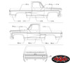 RC4WD Chevrolet Blazer Decal Sheet Set for Chevy Blazer Body Pin stripe Z-B0123