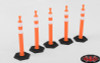 1/12 Tall Highway Road Traffic Cones x5 RC4WD Z-S1619 ORANGE Rubber Semi Truck