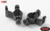 CLEARANCE 30% DISCOUNT Front Steering Knuckles for Axial Yeti XL Z-S1750 METAL Aluminium BLACK rcBitz