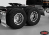 Chaos Semi Truck Rear Wheels w/ Spiked Caps RC4WD Z-W0153 Ally SILVER Hex
