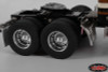 Chaos Semi Truck Rear Wheels w/ Spiked Caps RC4WD Z-W0153 Ally SILVER Hex