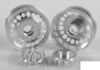 Chaos Semi Truck Front Wheels w/ Spiked Caps RC4WD Z-W0154 x2 SILVER Alli RC