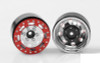 TRO 1.7" Stamped Steel Beadlock Wheels RED / CHROME RC4WD Z-W0225 Marlin