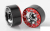 TRO 1.7" Stamped Steel Beadlock Wheels RED / CHROME RC4WD Z-W0225 Marlin
