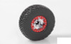 TRO 1.7" Stamped Steel Beadlock Wheels RED / CHROME RC4WD Z-W0225 Marlin