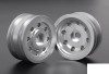 PRO GT Tractor Puller Aluminum Front Wheels RC4WD Z-W0164 SILVER 8 hole bearing
