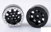 RC4WD Raceline Monster 1.9" Beadlock Wheels Black Silver Ring Scale Nuts Z-W0189