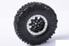 RC4WD Raceline Monster 1.9" Beadlock Wheels Black Silver Ring Scale Nuts Z-W0189