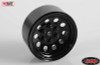 Pro10 1.9 Scale Steel Stamped Beadlock Wheel Black Pin Mount 6 lug Z-W0074 RC