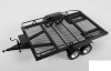 BigDog 1/8 Dual Axle Scale Car Truck Trailer METAL Z-H0004 RC4WD 8th Lights RC