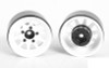 OEM Stamped Steel 1.55" Beadlock Wheels WHITE Z-W0260 RC4WD 12mm HEX TF2 G2