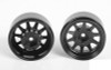 OEM Stamped Steel 1.55" Beadlock Wheels BLACK Z-W0262 RC4WD 12mm HEX TF2 G2
