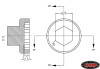 RC4WD Installation Tool Mickey Thompson Metal Series Wheel Center Caps Z-S0856