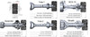 RC4WD Rotiform Six-OR 1.55" Beadlock Wheels Z-W0115 5 Spoke SILVER Scale Hubs