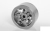 CLEARANCE 30% DISCOUNT RC4WD Rotiform Six-OR 1.55" Beadlock Wheels Z-W0115 5 Spoke SILVER Scale Hubs