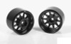 Deep Dish Wagon 1.55" Stamped Steel Beadlock Wheels BLACK Z-W0281 RC4WD TF2