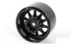 Deep Dish Wagon 1.55" Stamped Steel Beadlock Wheels BLACK Z-W0281 RC4WD TF2