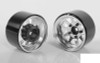 Deep Dish Wagon 1.55" Stamped Steel Beadlock Wheels CHROME Z-W0285 RC4WD G2