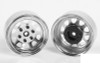 Stamped Steel 1.7" Beadlock Wagon Wheels CHROME Z-W0271 RC4WD 6 lug Hex Mount