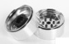 Stamped Steel 1.7" Beadlock Wagon Wheels CHROME Z-W0271 RC4WD 6 lug Hex Mount