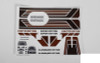 Complete Graphic Decal Set for Cruiser Body Z-B0142 RC4WD Brown Side Stripe TOY