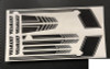 CLEARANCE 30% DISCOUNT RC4WD Clean Stripes D90 Decal Sheet BLACK Z-B0179 Side Stripe Sticker +hood TOY