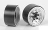 Stamped Steel 1.0" Stock Beadlock Wheels CHROME Z-W0263 RC4WD 18th scale micro
