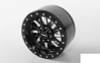 RC4WD Enforcer 1.9" Beadlock Wheels Z-W0122 BLACK 16 spoke Amazing Details