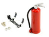 Fastrax scale Fire Extinguisher & Alloy Mount FAST2325R 10th 45x15mm accessory