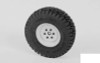 Vintage Yota 6 Lug Stamped Steel 1.55" Beadlock Wheels WHITE Z-W0288 RC4WD