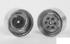Vintage Yota 6 Lug Stamped Steel 1.55" Beadlock Wheels CLEAR Z-W0289 RC4WD