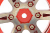Fastrax 1.9  Heavyweight Split 6 Spoke Alloy Beadlock Wheels FAST0146R Red
