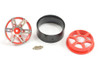 Fastrax 1.9  Heavyweight Split 6 Spoke Alloy Beadlock Wheels FAST0146R Red